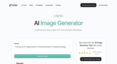 AI-Bildgenerator von Leap AI preview